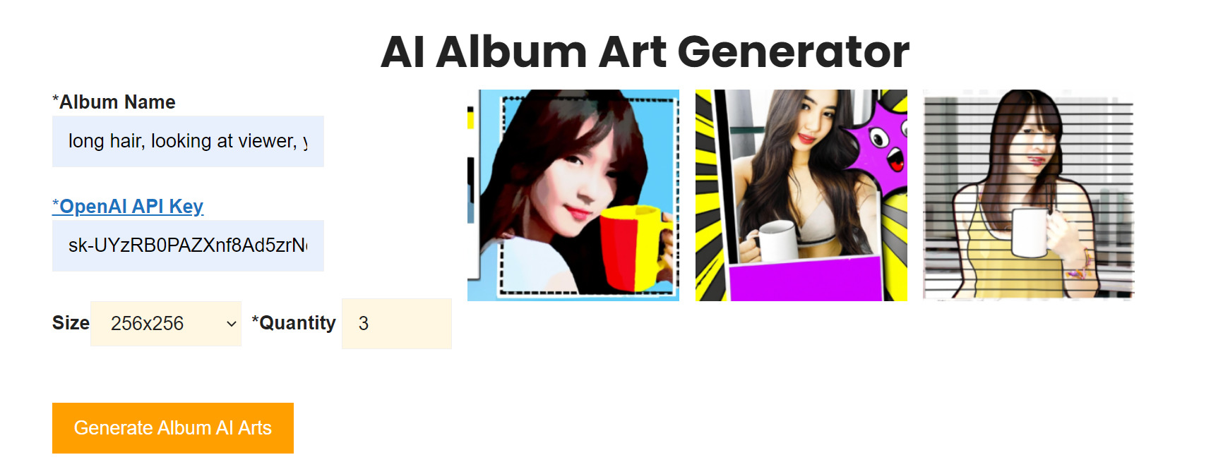 AI Album Art Generator